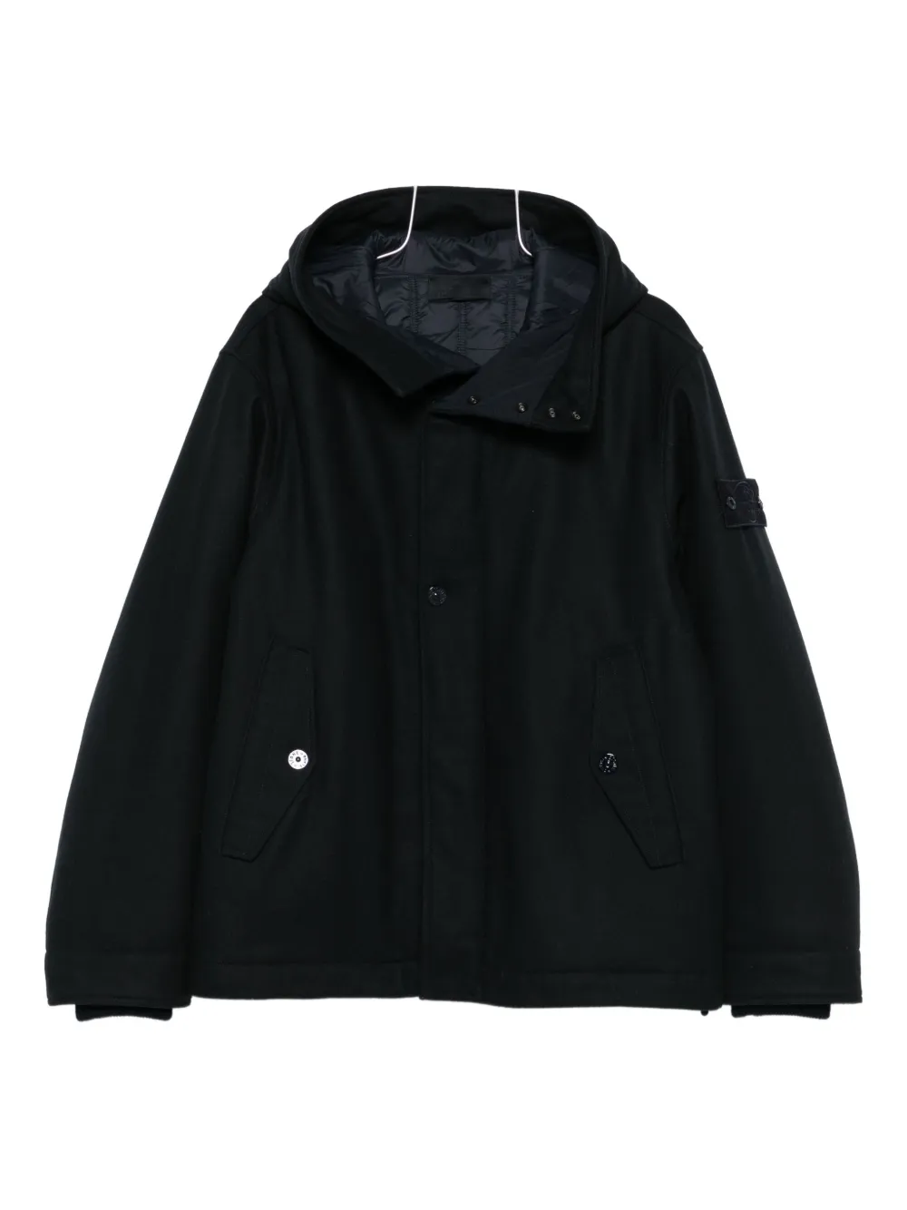 

Куртка с капюшоном и накладными карманами Stone Island, синий