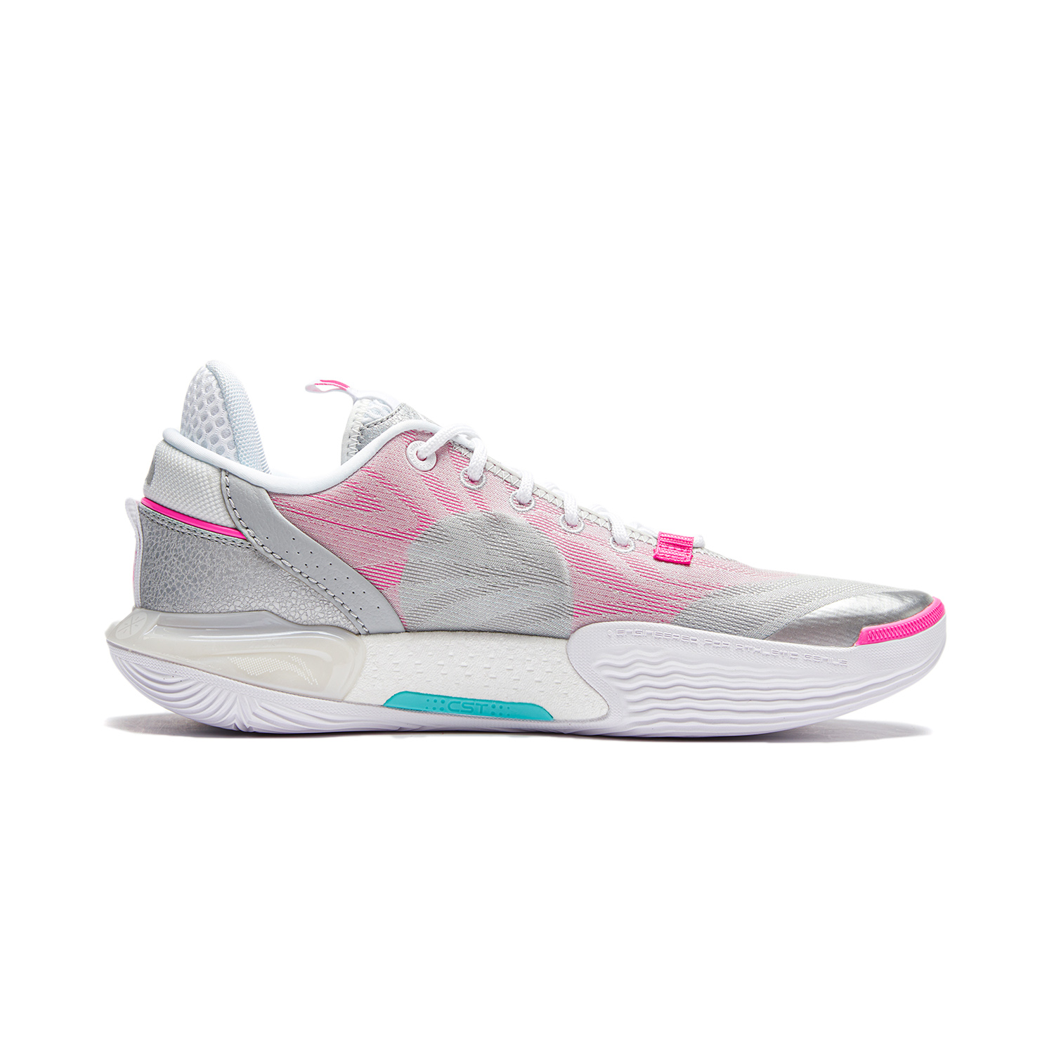 

Баскетбольные кроссовки All City 12 Basketball Shoes Men Low-top Gray/Pink Lining