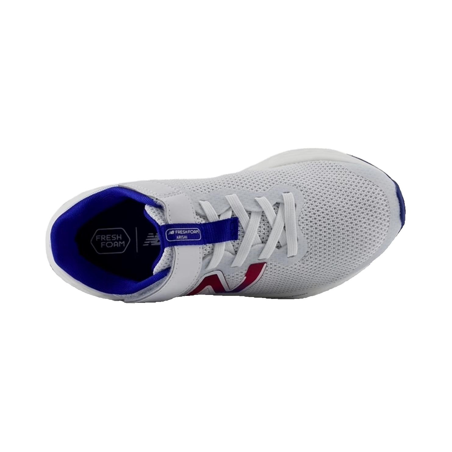 Детские беговые кроссовки NB Fresh Foam Arishi V4 New Balance, белый — фото 4