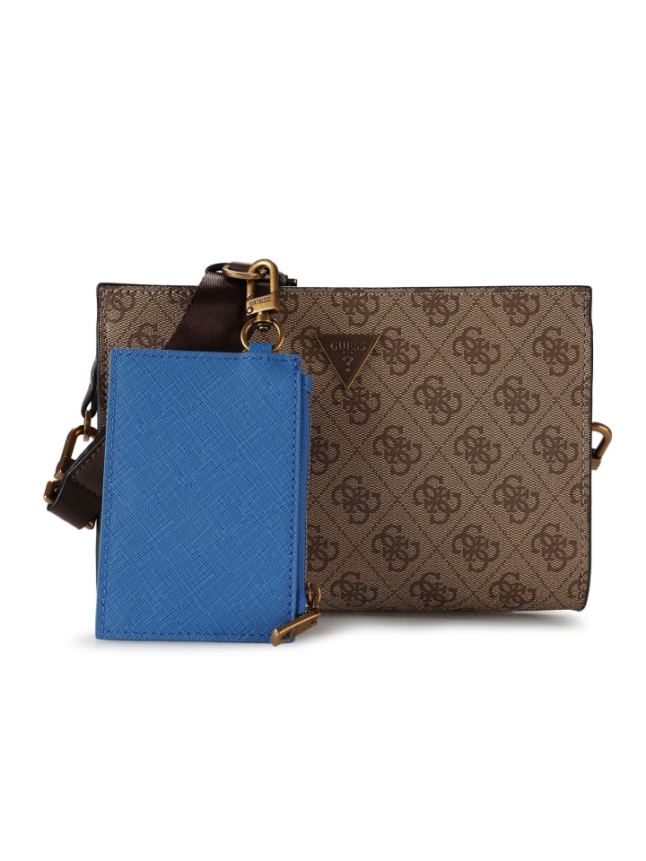 

Сумка через плечо Milano 21,5 см бежево-коричневого цвета Guess