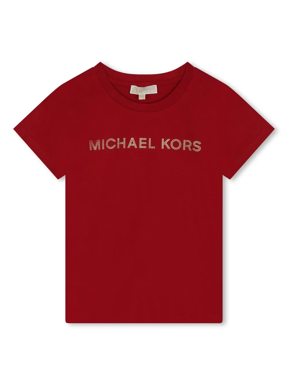 

Футболка с логотипом Michael Kors Kids, красный