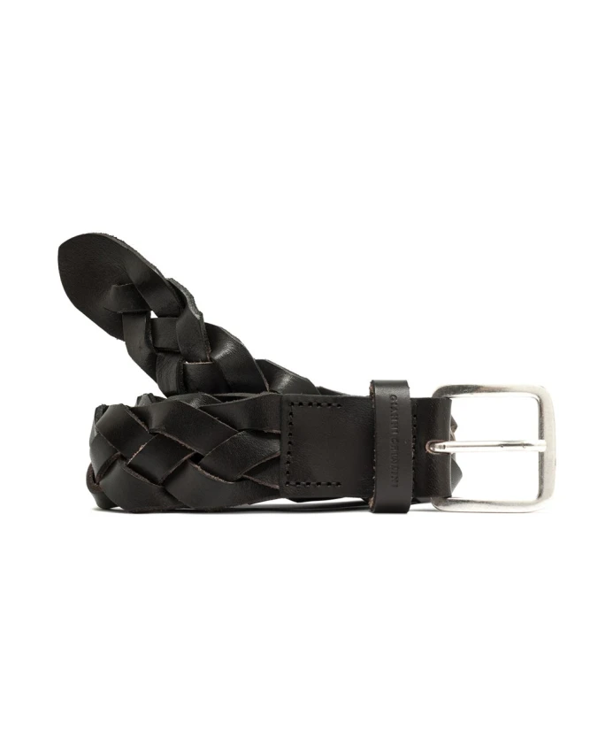 

Плетеный кожаный ремень 3,5 см Gianni Chiarini, коричневый