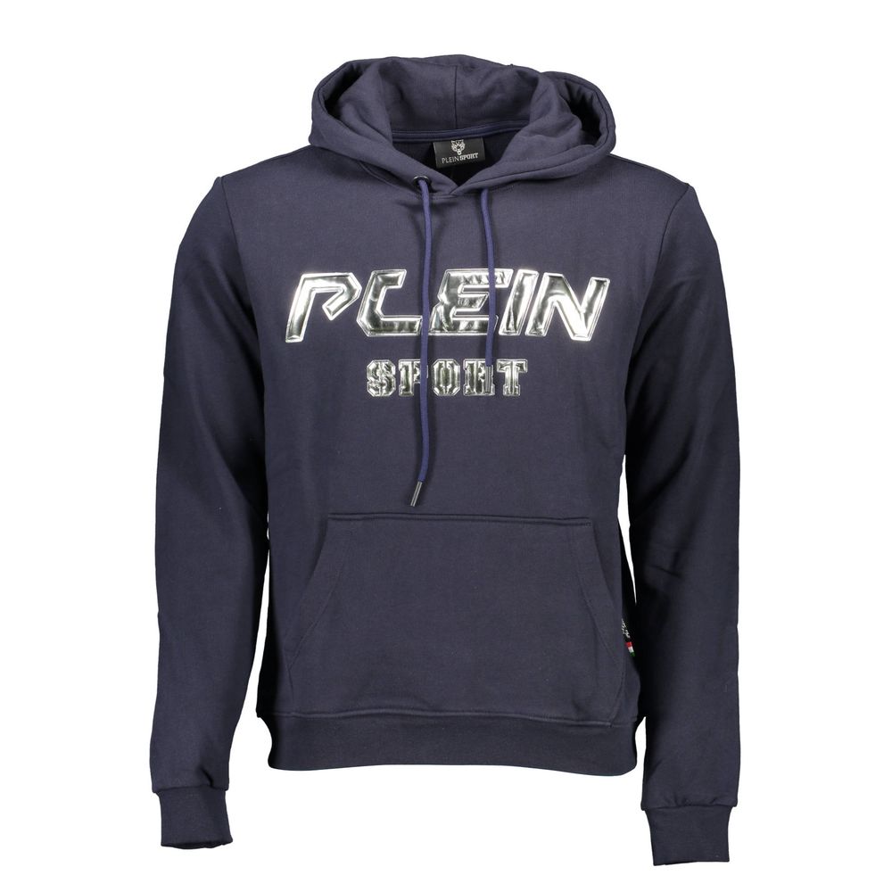 

Синий хлопковый мужской свитер Plein Sport