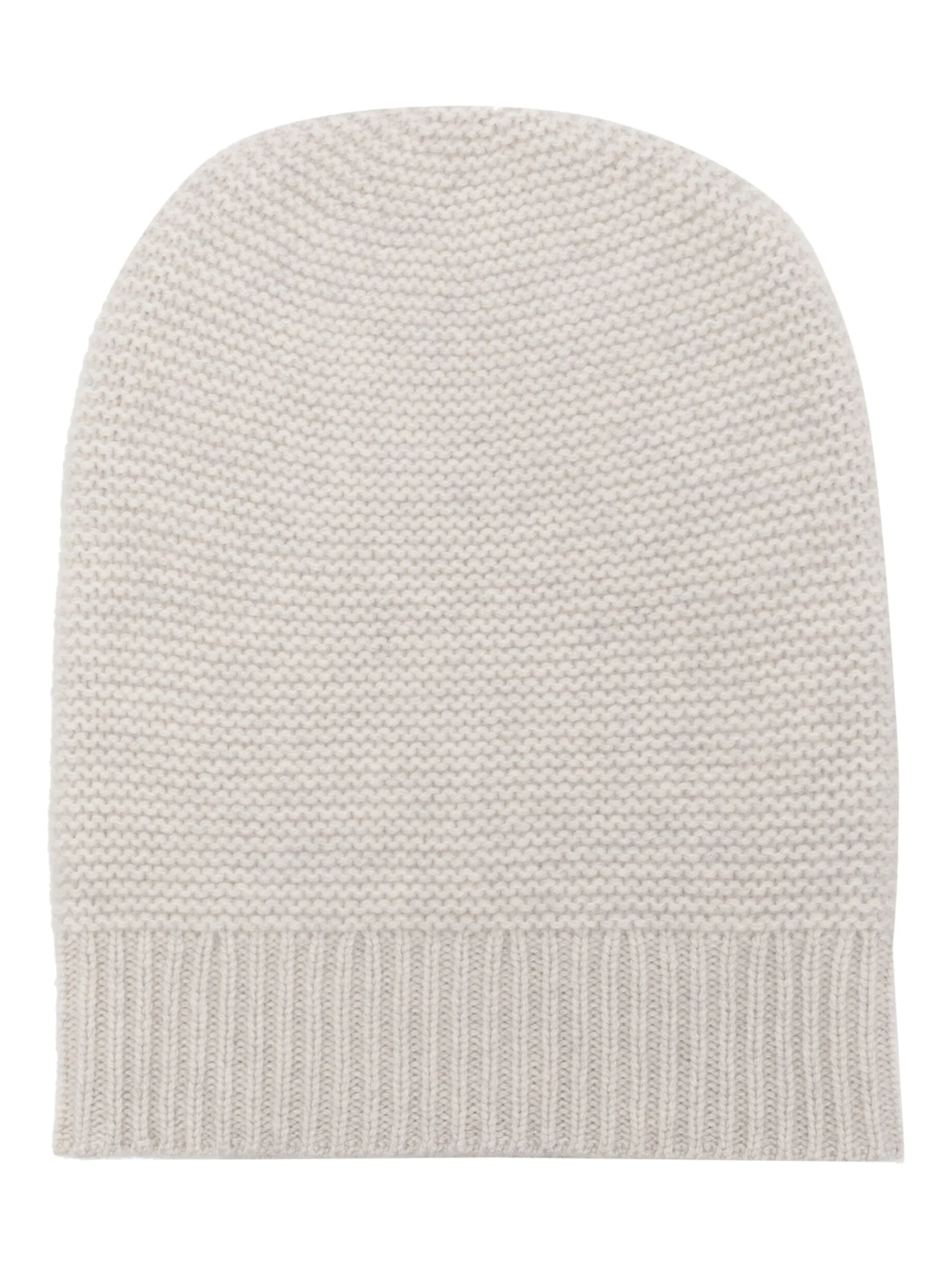 

Шапка бини с контрастной вставкой N.Peal, серый