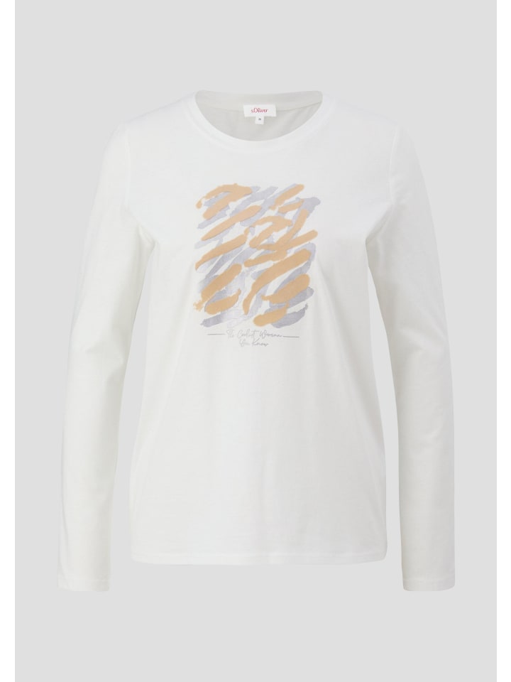 

Футболка в цвете 02D0_ecru s.Oliver, Бежевый, Футболка в цвете 02D0_ecru s.Oliver