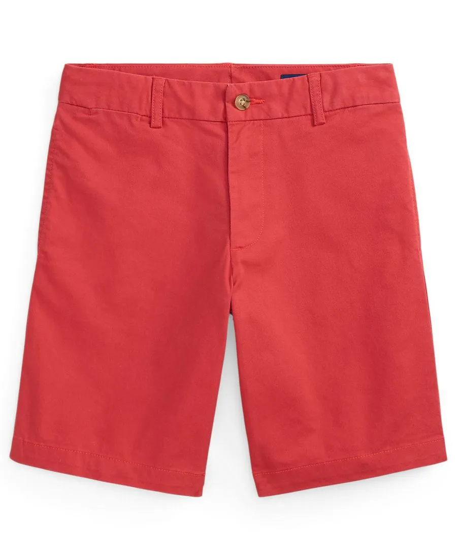 Детские шорты прямого кроя из саржи, размер 8-20 Polo Ralph Lauren, starboard красный