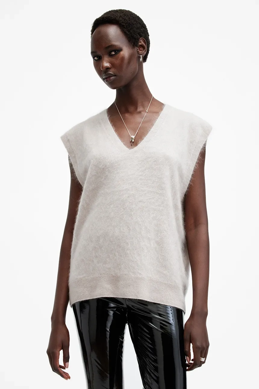 

Кашемировый свитер REBEL AllSaints, белый