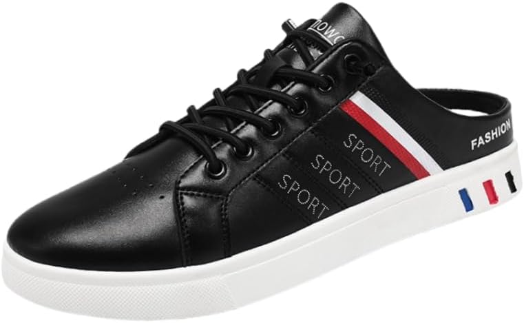 

Мужские летние кроссовки Baotou слипоны - плоская подошва без каблука, дышащие и легкие для комфорта на весь день Fusecottc, черный