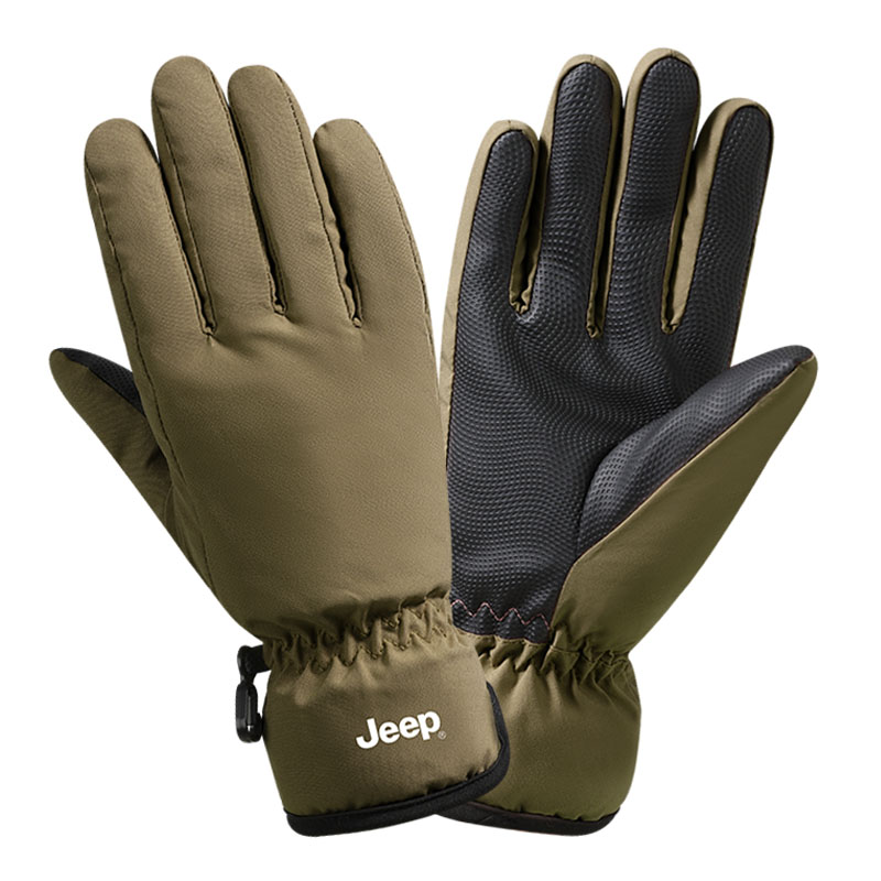 

Утолщенные спортивные перчатки Unisex Jeep, оливково-зеленый[men's]