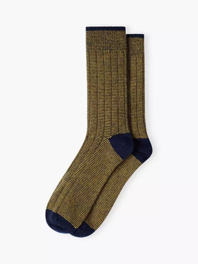 

Носки Brora Stripy Cashmere Blend, цвет french/navy/ochre