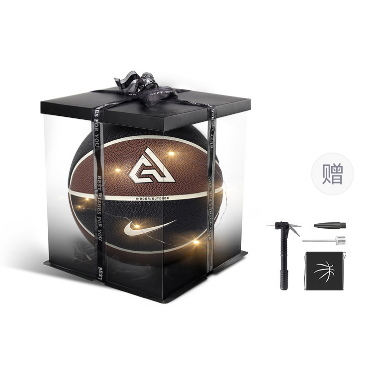 

Nike Баскетбольный мяч MVP GIANNIS ALL COURT Series PU цвета умбра-черный размер 7 тренировочный унисекс