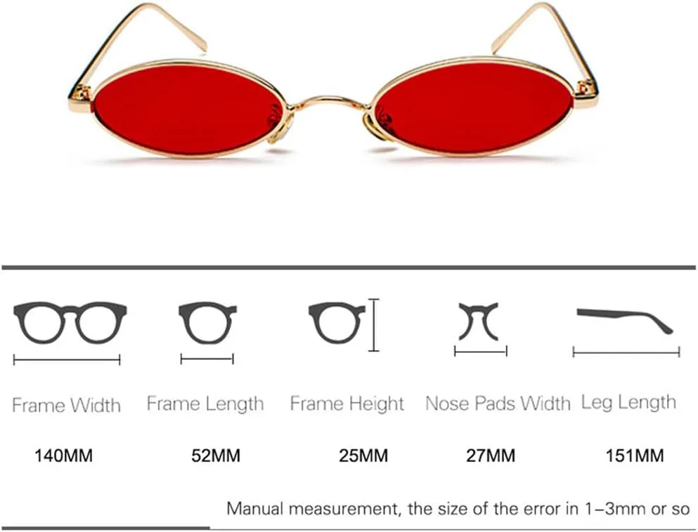 

Солнцезащитные очки UV400 - красные, маленькие, круглые, металлические, для женщин и мужчин, для бега и занятий спортом на открытом воздухе UYPTK, C6 Gold-clear