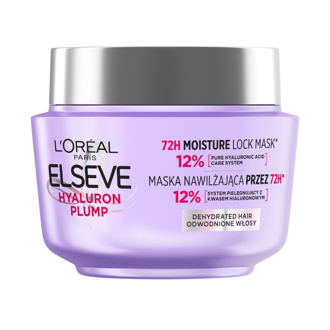 

Маска для волос L'Oreal гиалуроновая с эффектом пухлости Elseve, 300 мл