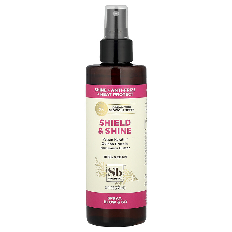 

Soapbox, Shield & Shine, Dream Trio Blowout Spray, 8 fl oz (236 ml)