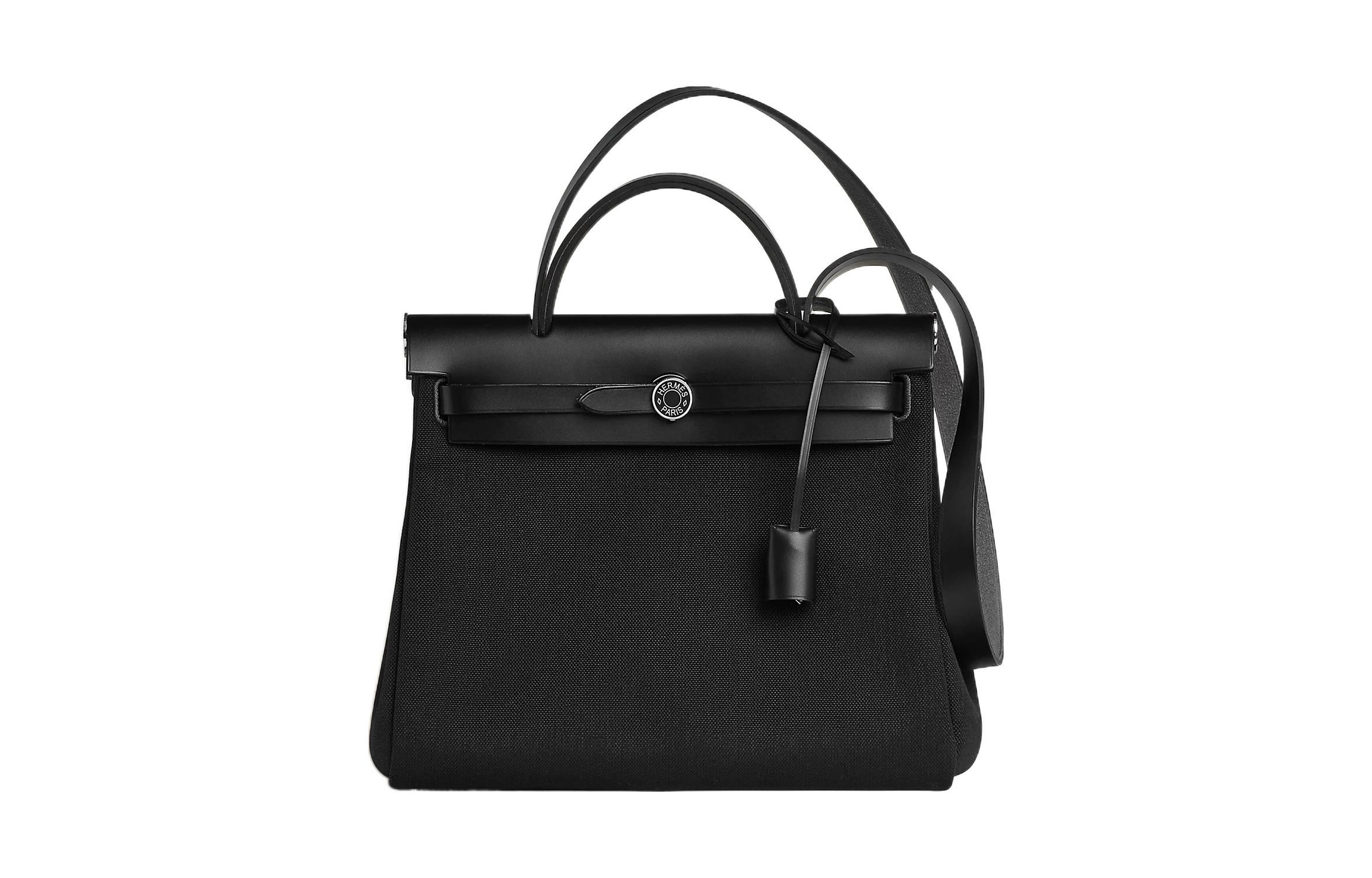 

HERMES Сумка Herbag Zip Cowhide Patchwork Canvas