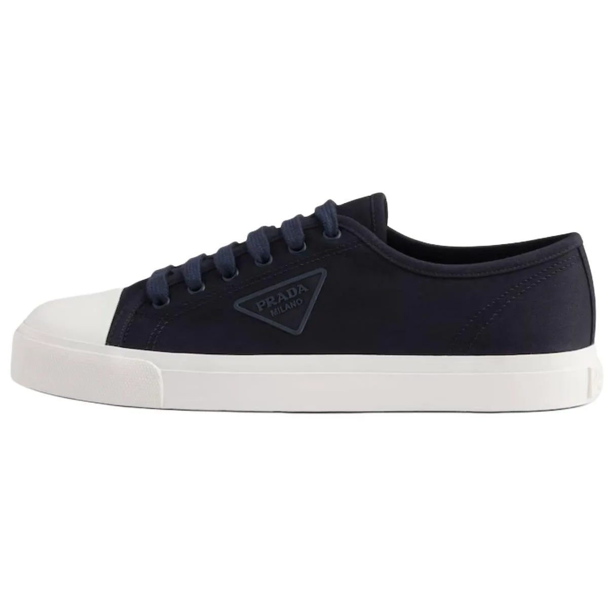 PRADA Кеды low top canvas мужские marine blue
