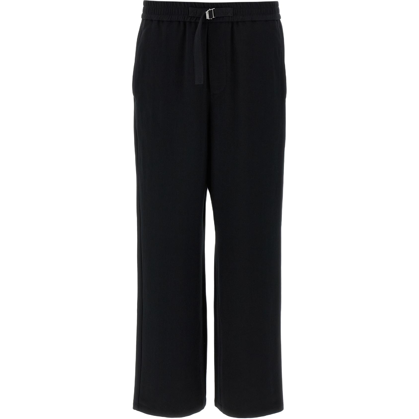 

Брюки прямого кроя Ami Paris с логотипом AMIPARIS, черный