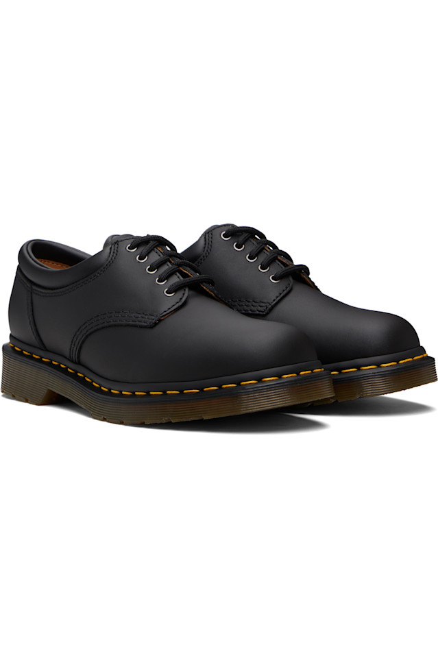 Dr. Martens Черные повседневные дерби из кожи наппа 8053 — фото 4
