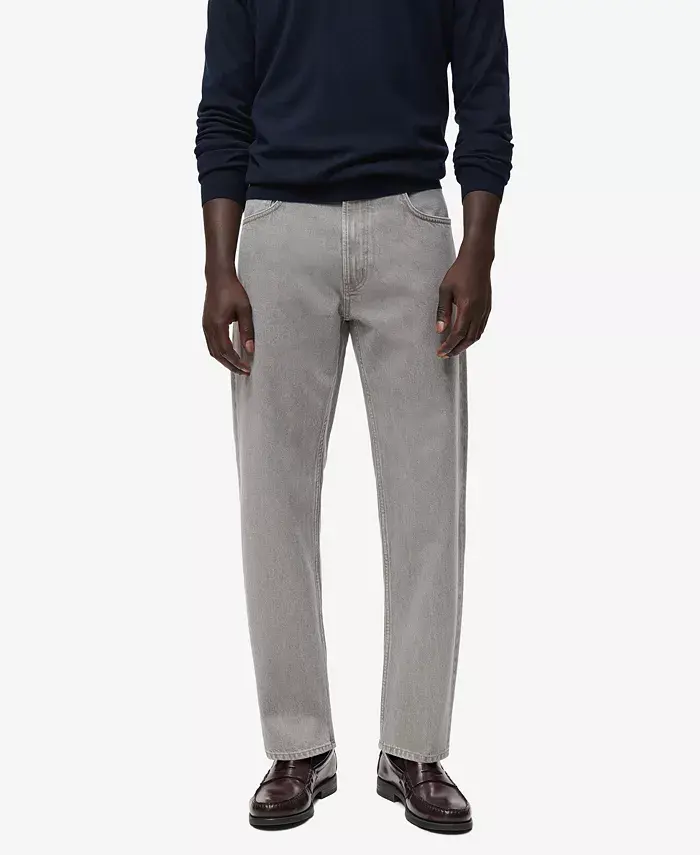 

Мужские джинсы Moby прямого кроя Mango, серый