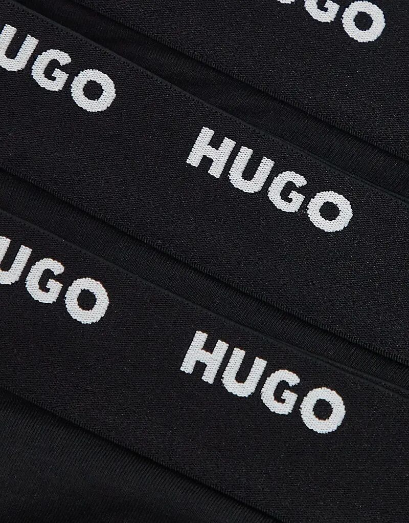 HUGO Bodywear 3 пары трусов черного цвета BOSS Bodywear — фото 3