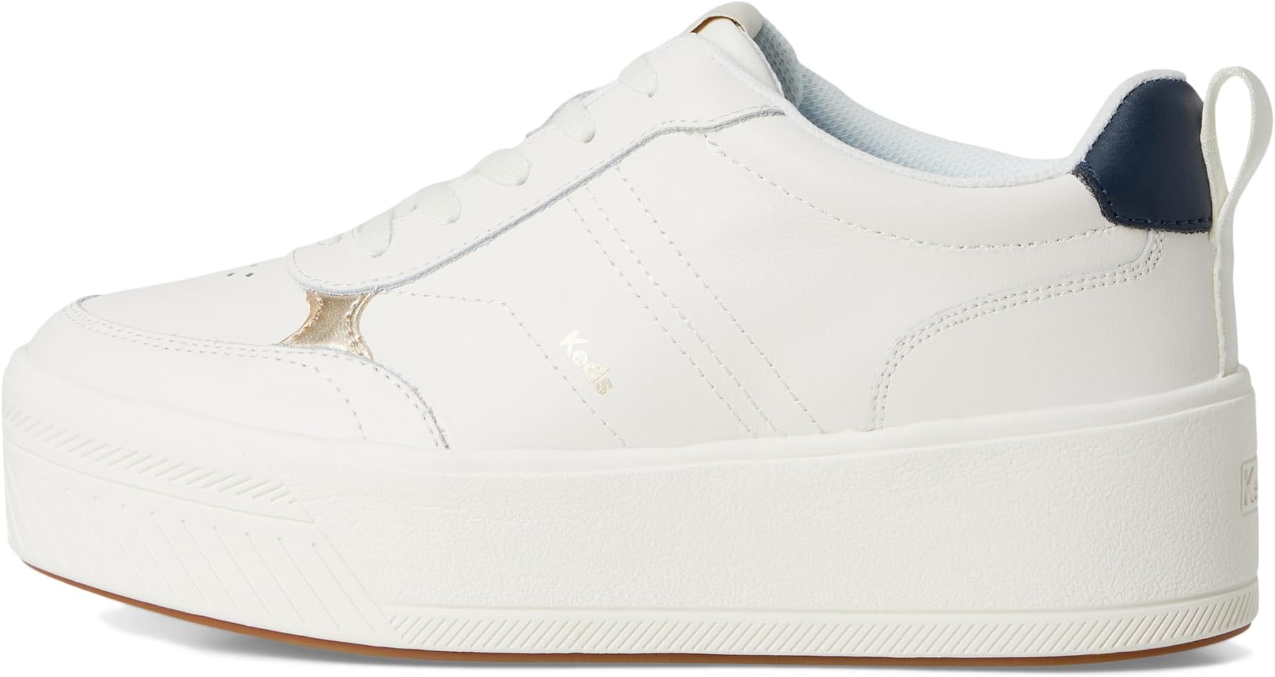 Кроссовки Keds Skyler II Lace-Up, цвет Snow White/Navy Leather — фото 4