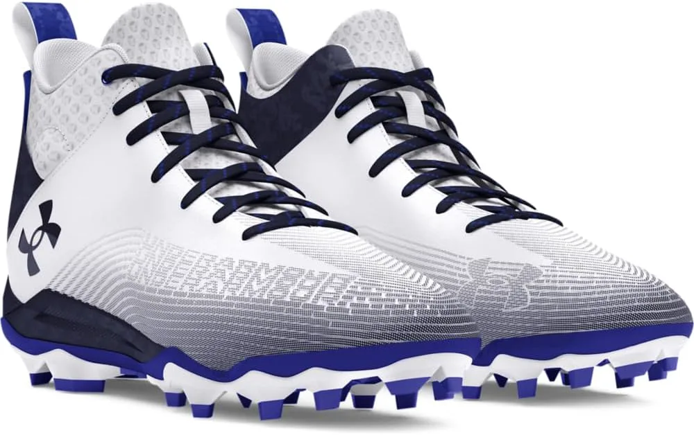 Мужские футбольные бутсы Under Armour Hammer 2.0 Mc, белый/синий — фото 4