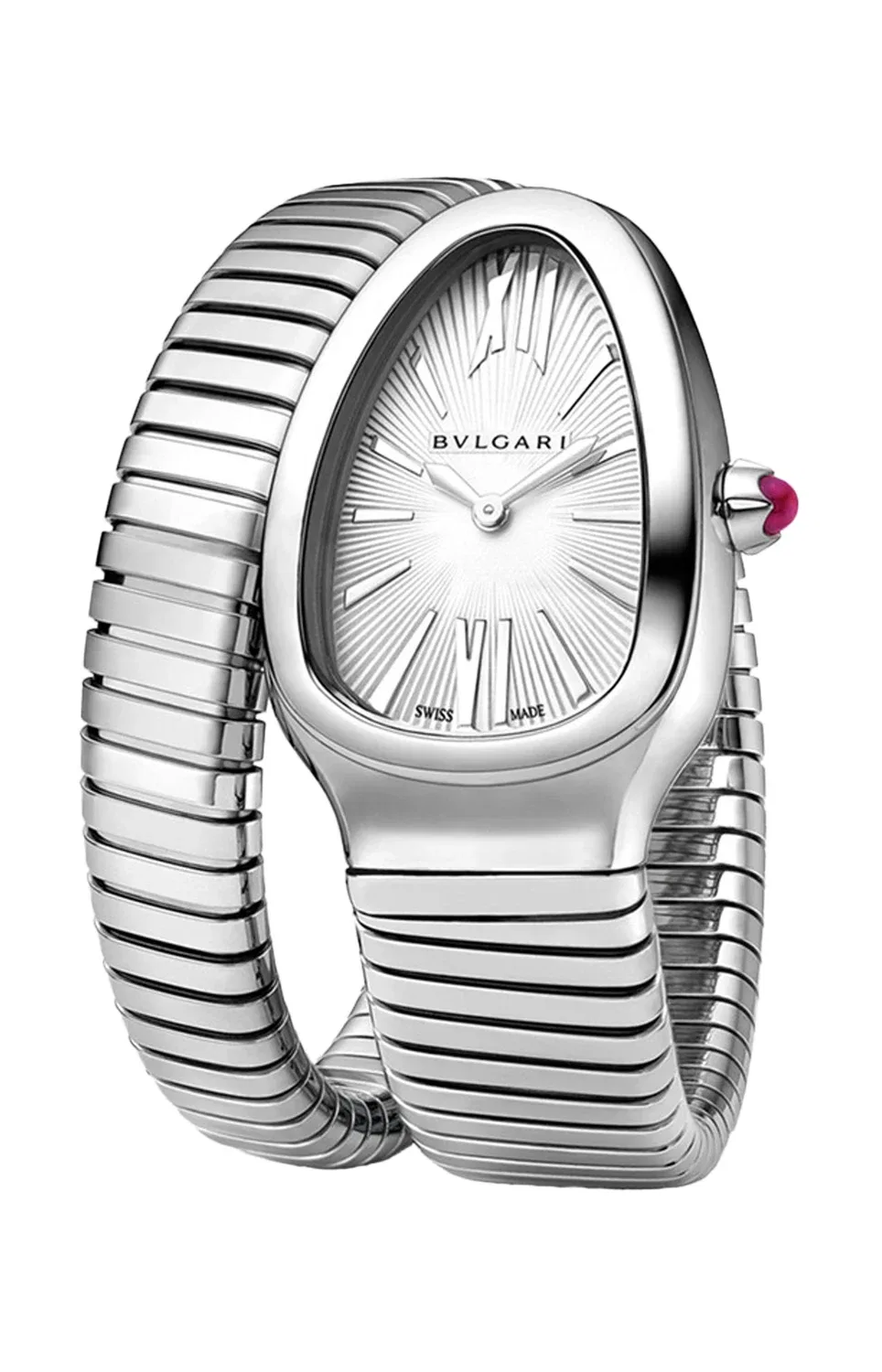 TUBOGAS КВАРЦ, РАЗМЕР L - SP35C6SS.1T/L BULGARI, серебряный