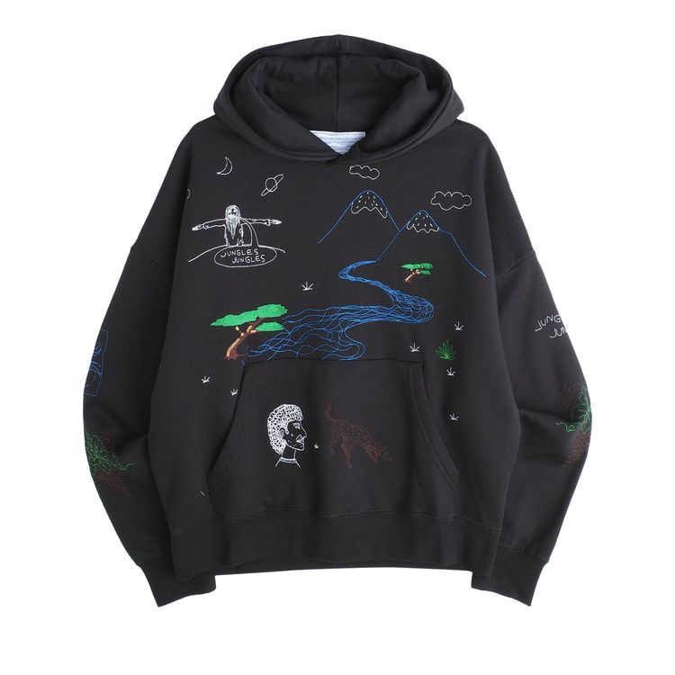 

Худи Jungles Questions Hoodie 'Black', черный