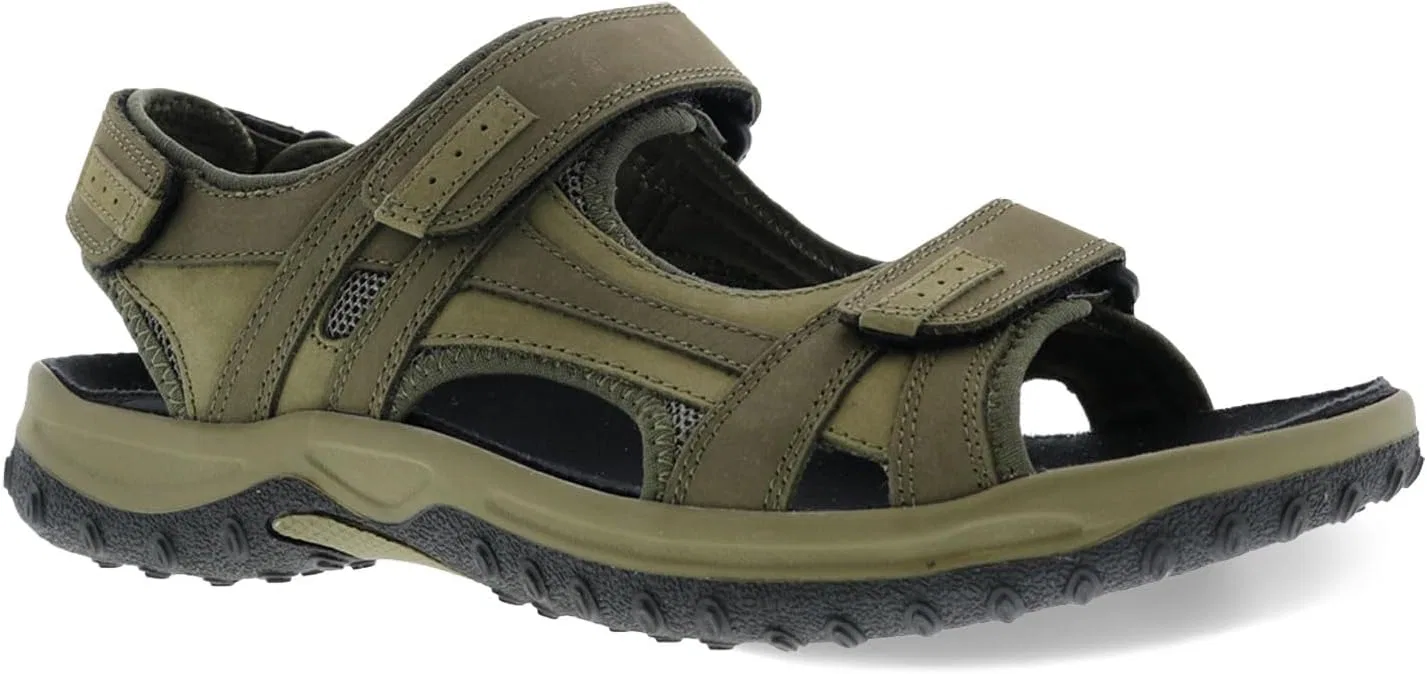 Сандалии спортивные кожаные Drew Shoe, оливковый