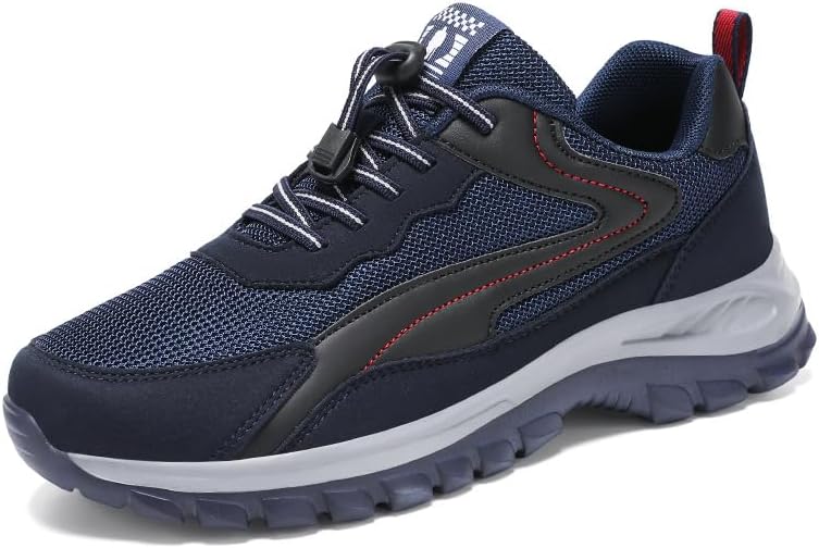 

Мужские повседневные спортивные кроссовки на шнуровке- легкие и удобные для активного отдыха на природе Hoalox, синий