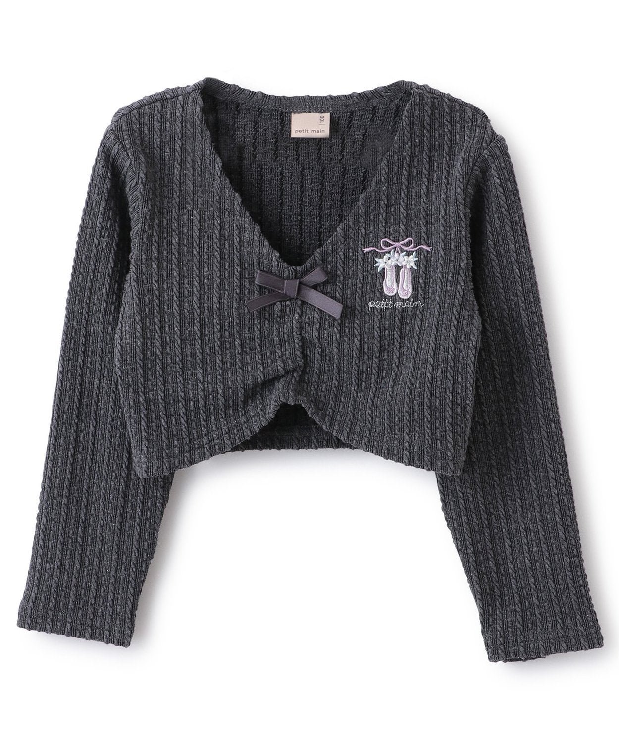 Жаккардовый топ Petit main, Charcoal