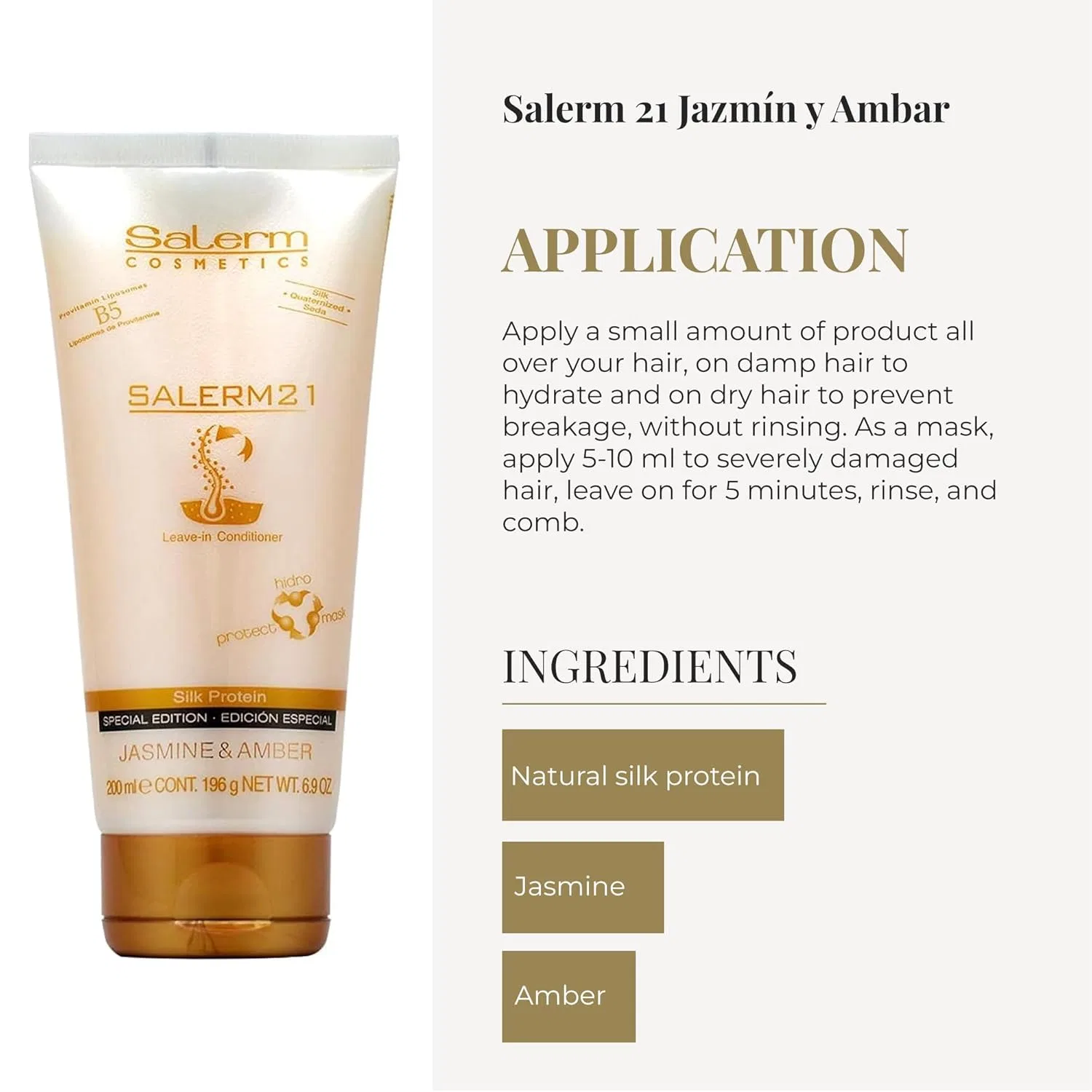 Средство для волос Salerm 21 Jasmine & Amber Special Edition Salerm — фото 4