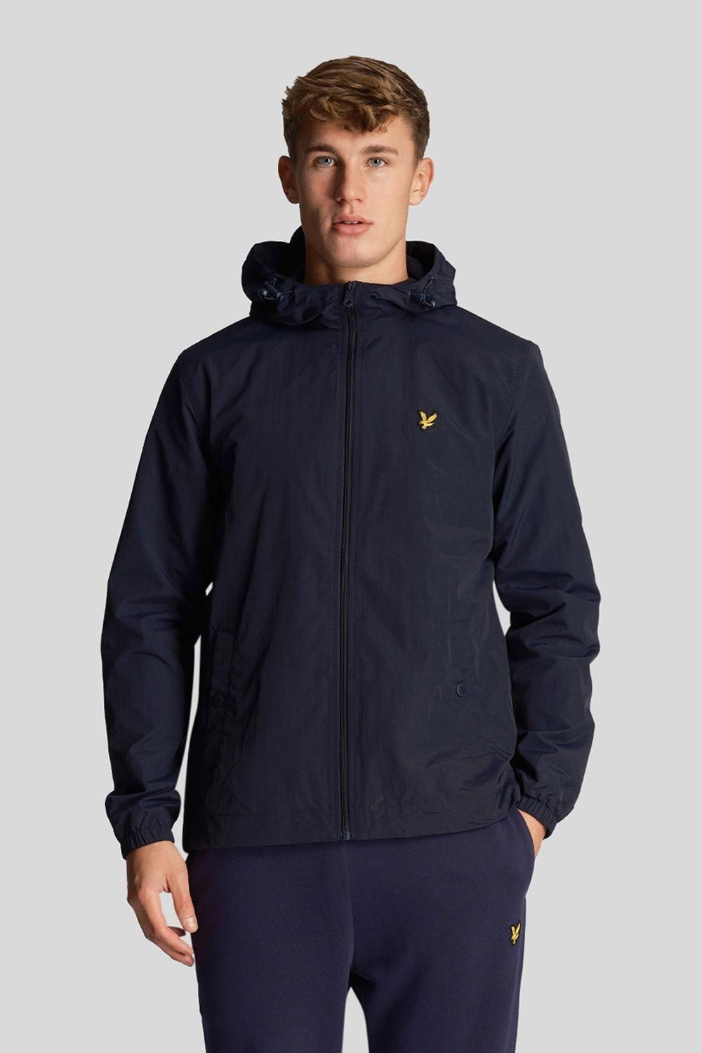 

Куртка на молнии с капюшоном Темно-синяя Lyle & Scott, темно-синий