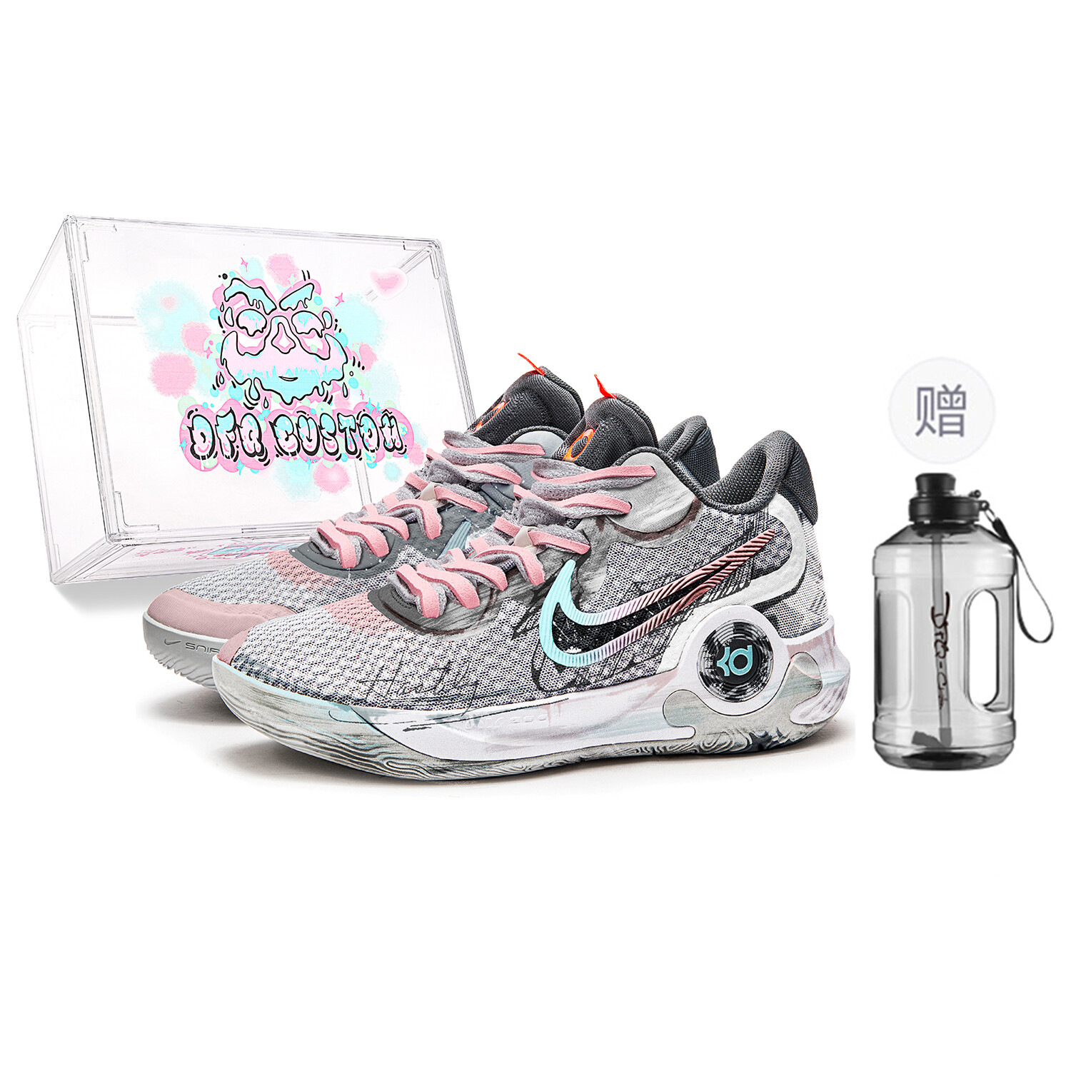 

Баскетбольные кроссовки Trey 5 Basketball Shoes Unisex Mid-Top Gray/Blue Nike