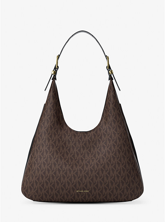 

Большая сумка Nolita с фирменным логотипом Michael Kors, Brown/Blk
