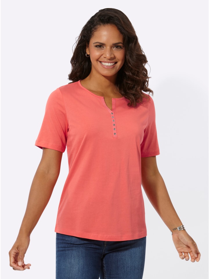 

Рубашка с короткими рукавами кораллового цвета WITT WEIDEN