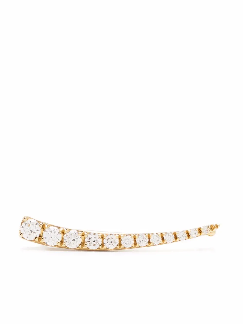 

Серьга Cascade Crimped из желтого золота с бриллиантами Djula, золотой