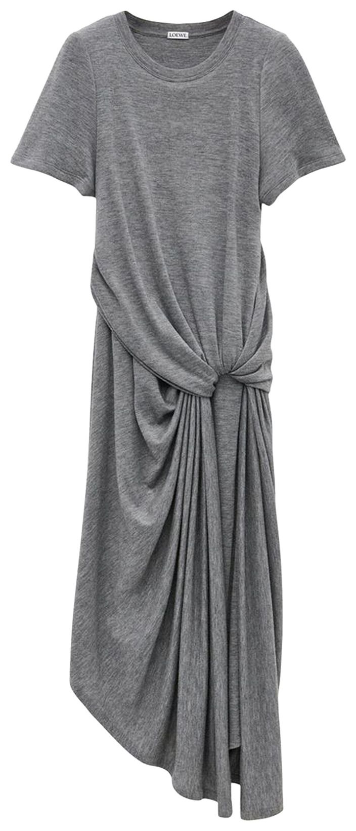 

Платье Loewe Draped Dress 'Anthracite', серый