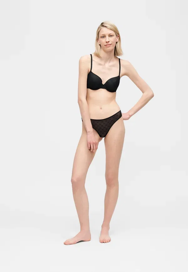 Трусы стринги 2 pack Emporio Armani, черный — фото 2