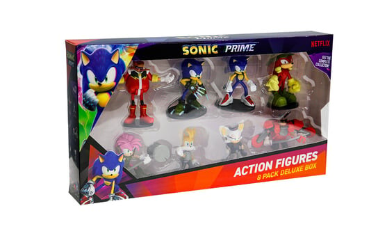 

SONIC PRIME, Передвижная фигурка, набор из 8 фигурок, роскошная коробка
