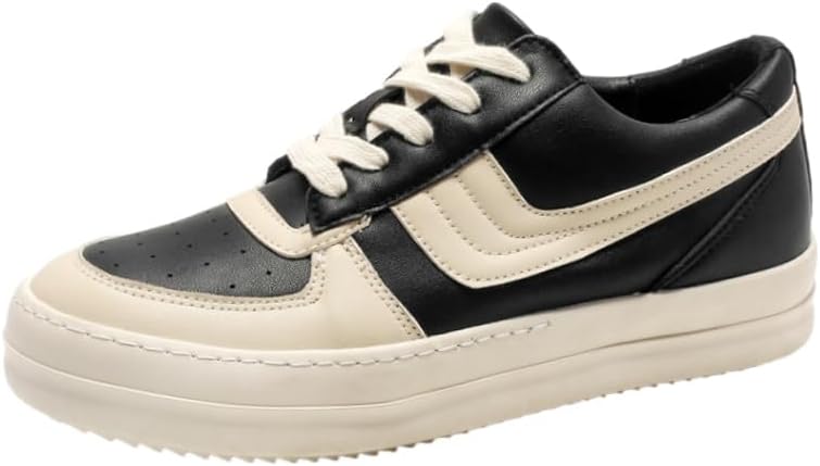 

Мужские модные низкие кеды с круглым носком и толстой подошвой для молодежи, на шнуровке. Мягкая и приятная для кожи внутренняя часть, противоскользящие Clolinde, черный