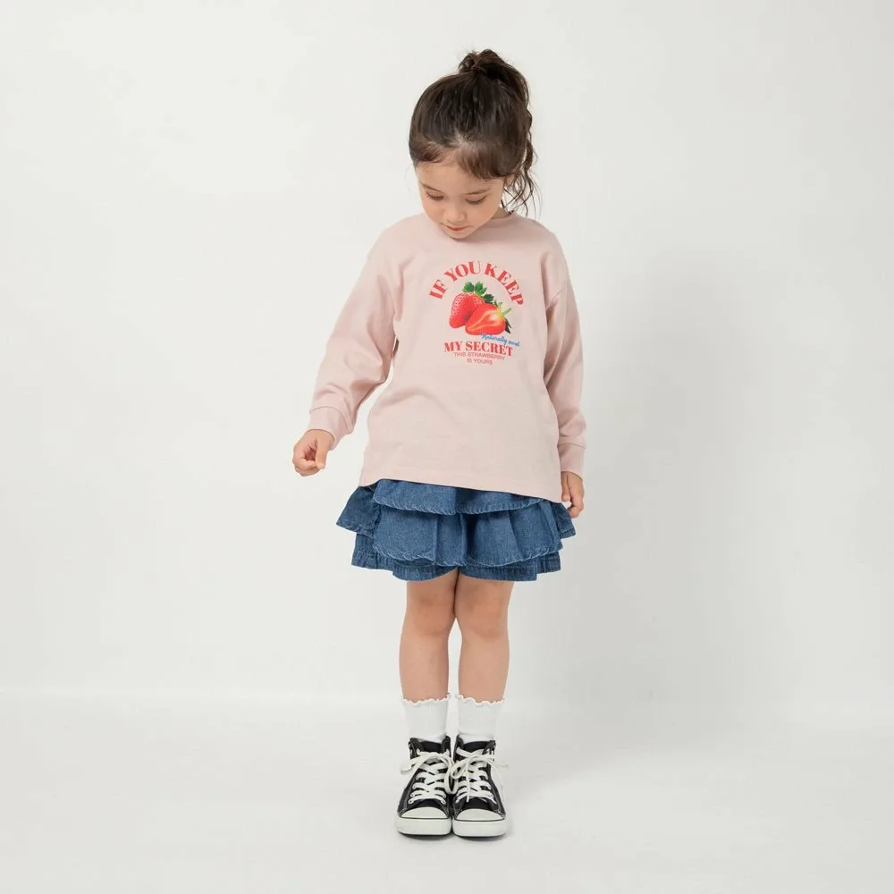 Футболка с длинными рукавами с различными графическими принтами Branshes, 92: Pink Strawberry — фото 4