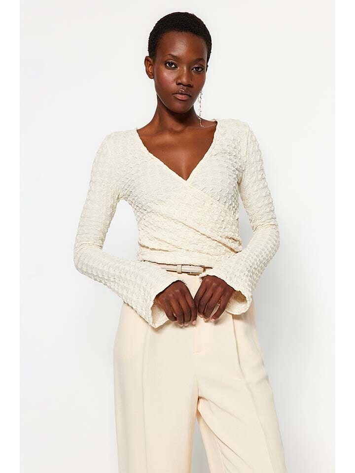 

Блуза trendyol Bluse, кремовый