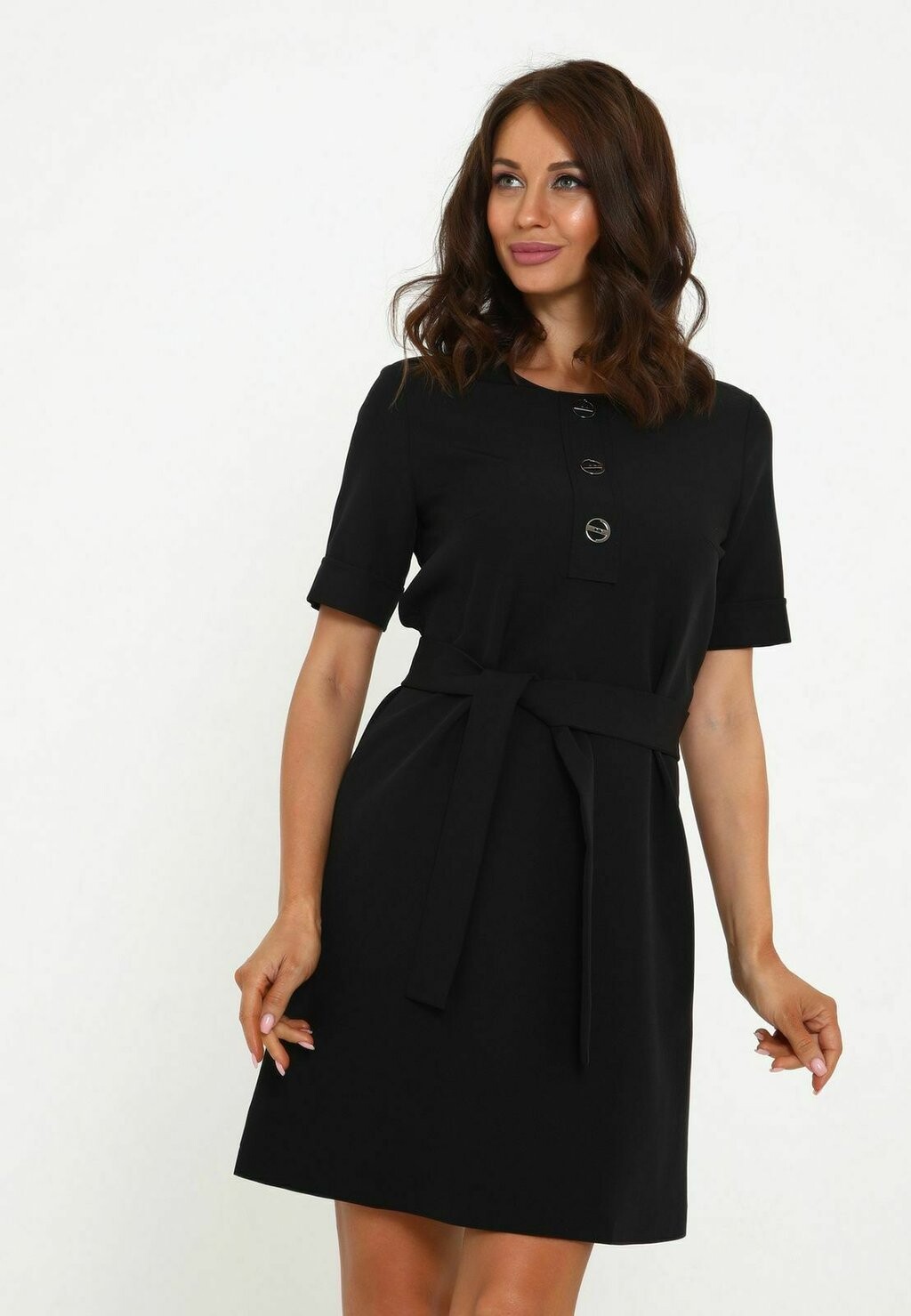 

Платье повседневное DREIVIERTELARM GERADE Awesome Apparel, цвет black