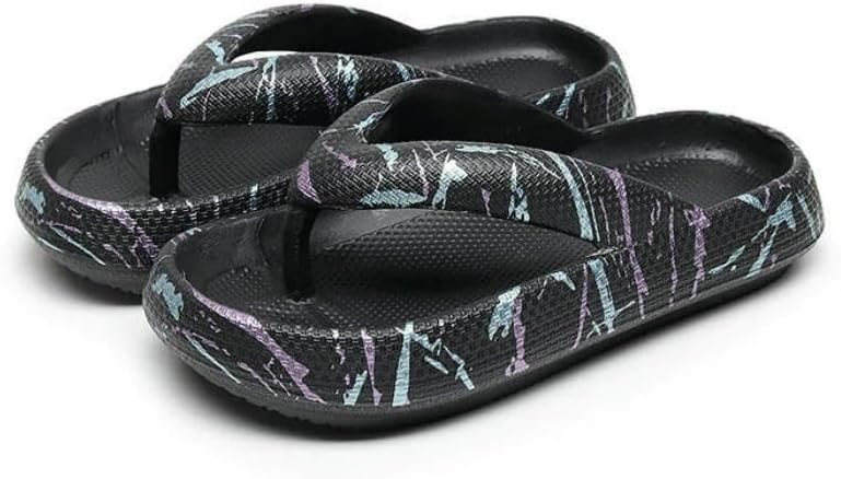 

Тапочки DMMWCX для женщин с леопардовым принтом, мягкой толстой подошвой, Шлепацы для отдыха и пляжа, черный