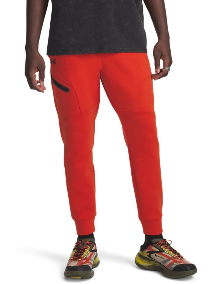 

Спортивные брюки Unstoppable Eu Fleece Jogger оранжевого цвета Under Armour