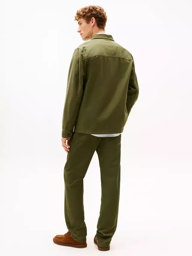 Хлопковая рабочая куртка, цвет Арктическая ель Tommy Hilfiger — фото 2