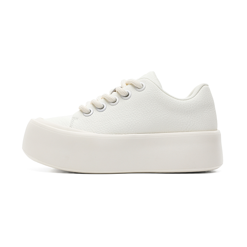 

MOMGOG Мужские белые скейтерские кроссовки с амортизацией и защитой от истирания, цвет White