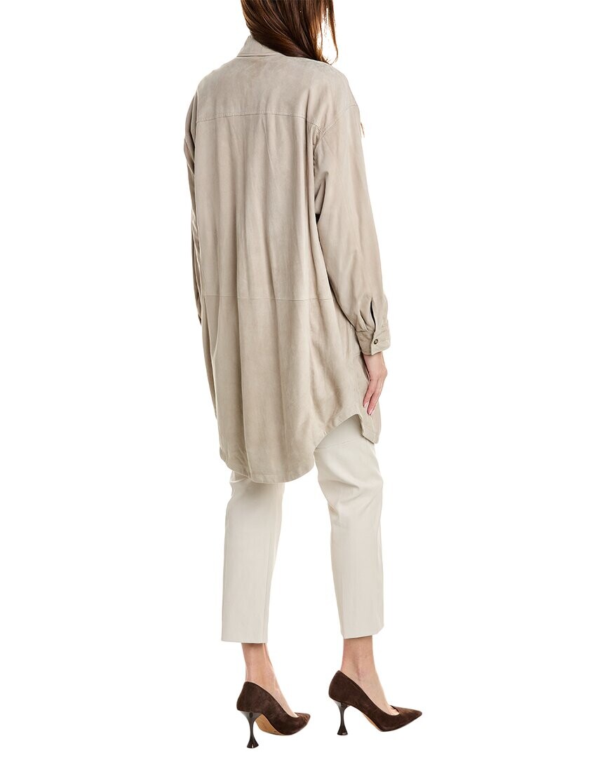 

Кожаная куртка Brunello Cucinelli, мультиколор