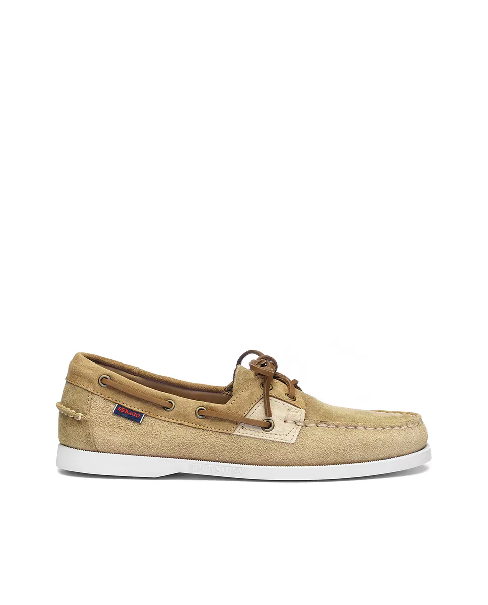 

Мужские бежевые замшевые топсайдеры Sebago